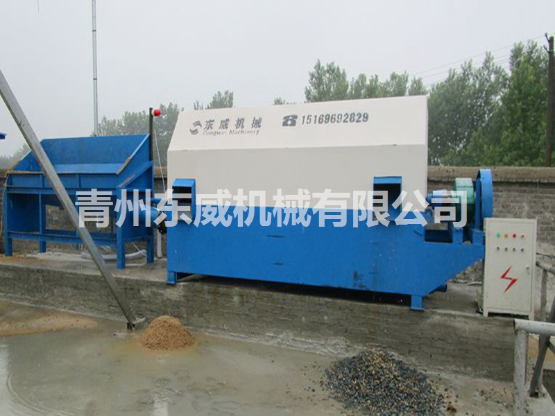 河北客戶定制的單車位砂石分離機投入使用